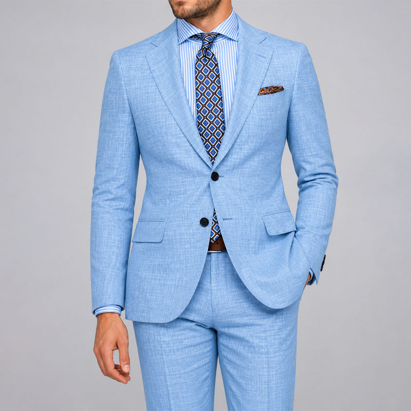 LIAM™ | Men's Tailored Linen Two-Piece Suit
