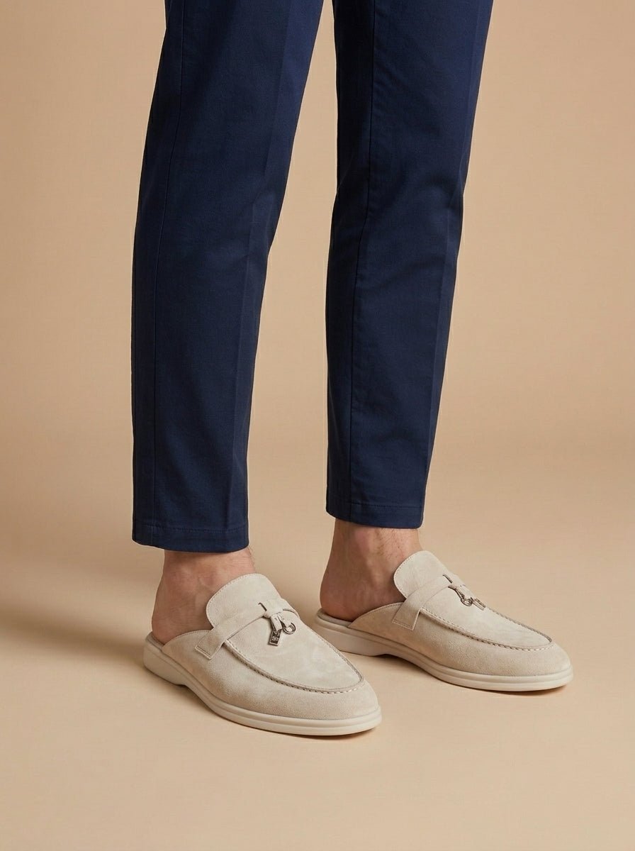 LIAM™ | Suede Mule Loafers