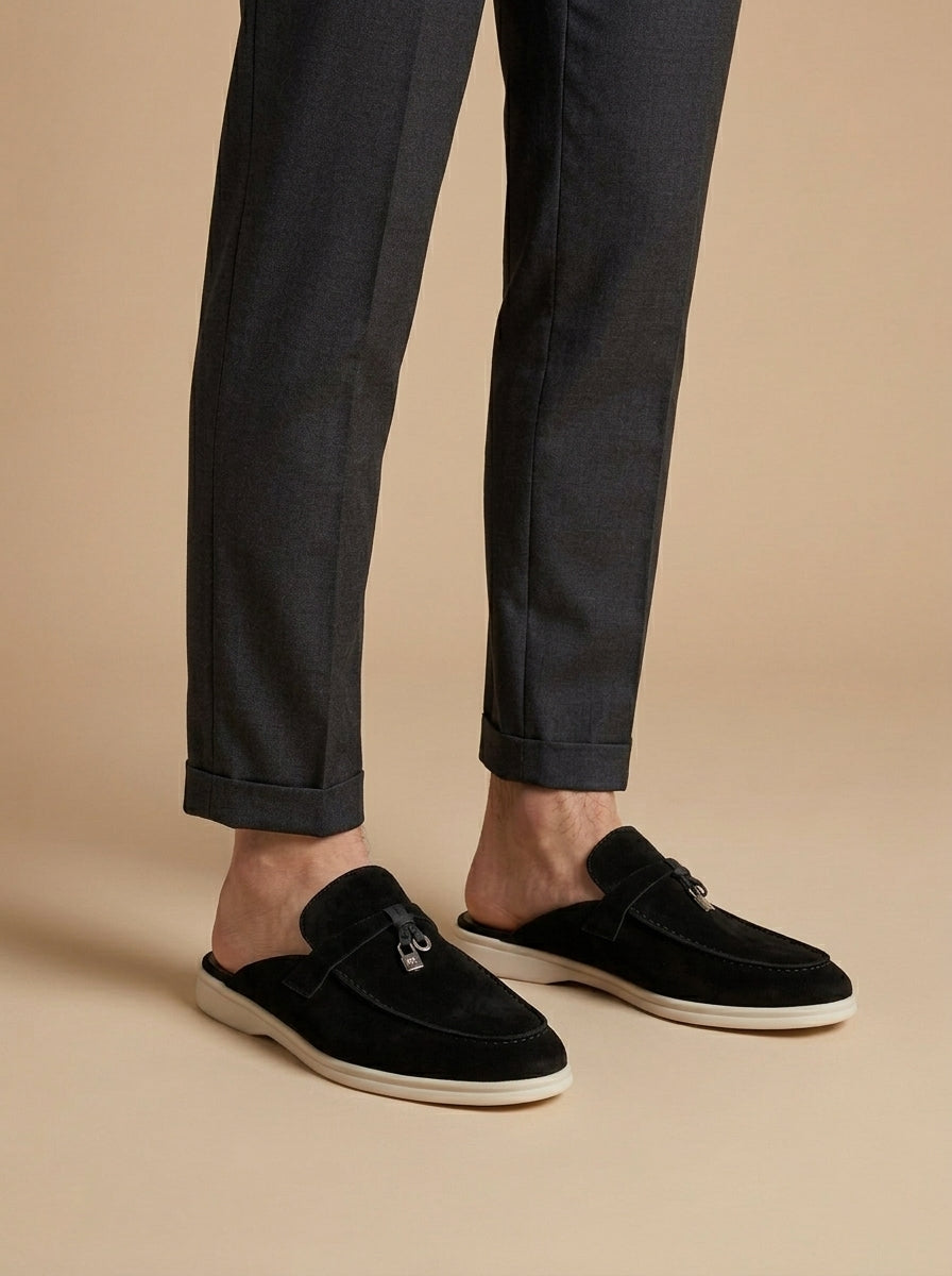 LIAM™ | Suede Mule Loafers