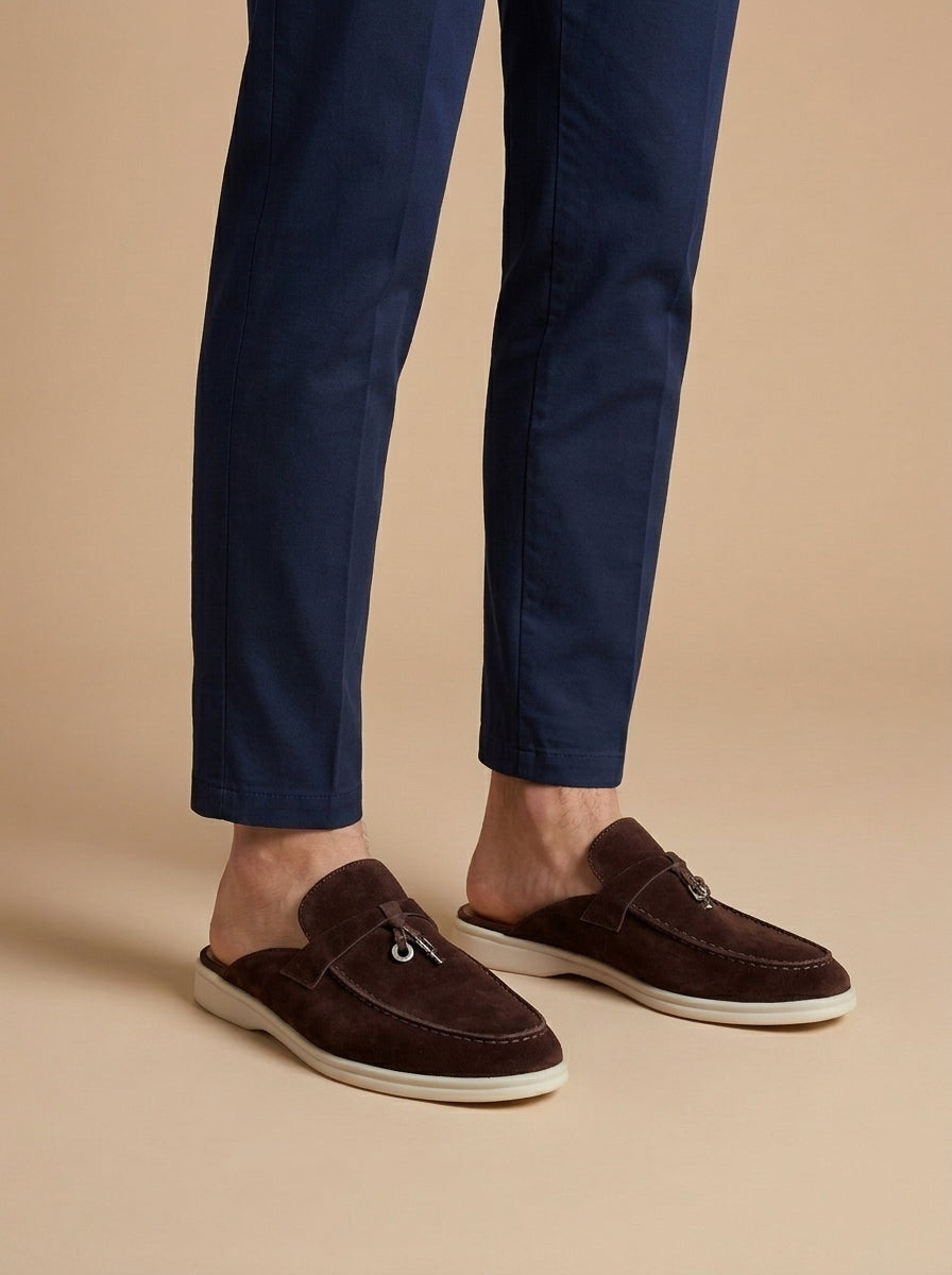 LIAM™ | Suede Mule Loafers