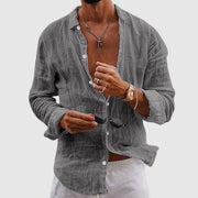 LIAM™ | Button-Down Linen Shirt