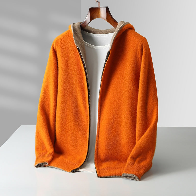 LIAM™ | Napoli Reversible Cashmere Hoodie