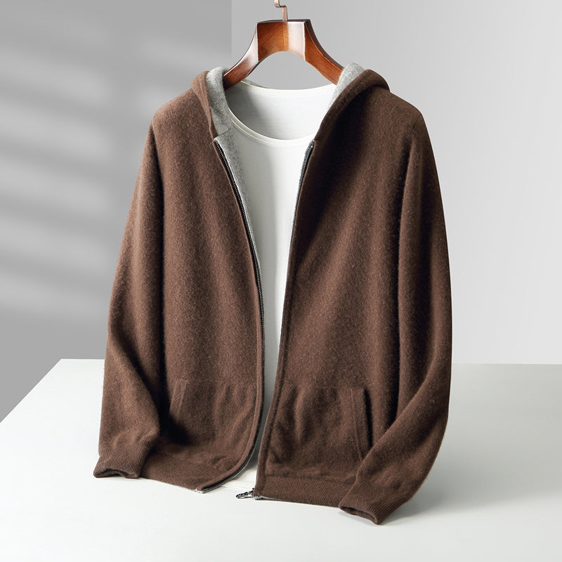LIAM™ | Napoli Reversible Cashmere Hoodie