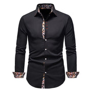 LIAM™ | Paisley-Trim Shirt