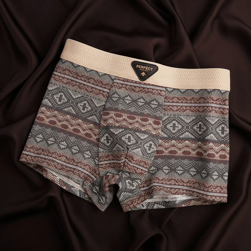 LIAM™ | Men's Cotton Geometric Boxer Briefs