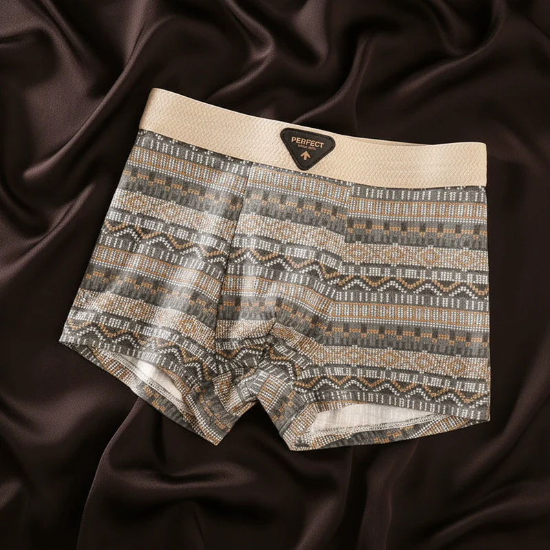 LIAM™ | Men's Cotton Geometric Boxer Briefs