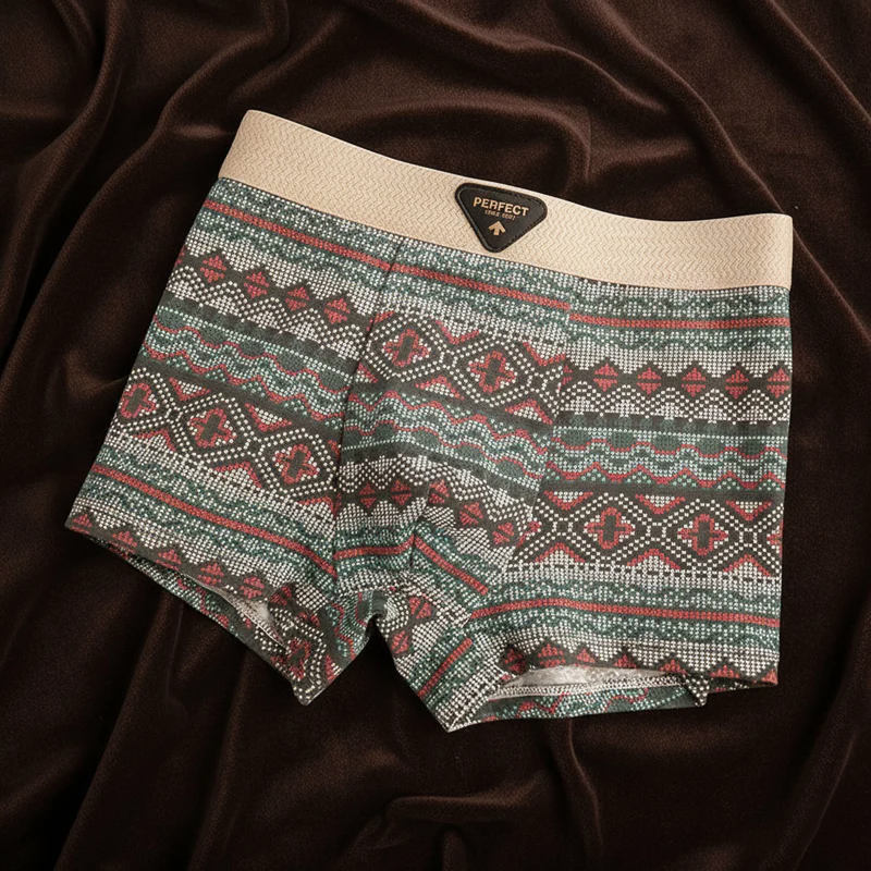 LIAM™ | Men's Cotton Geometric Boxer Briefs
