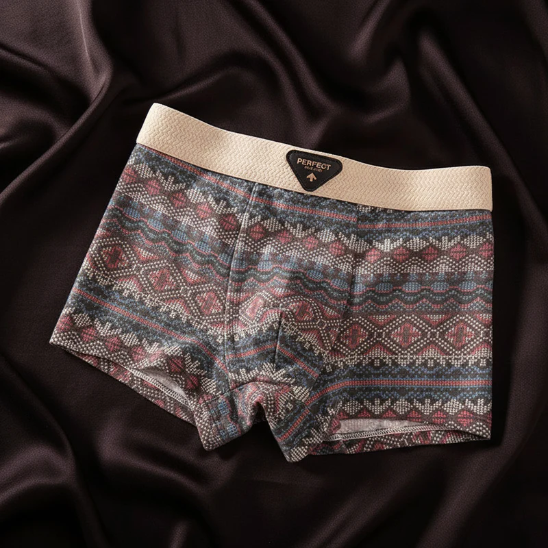 LIAM™ | Men's Cotton Geometric Boxer Briefs