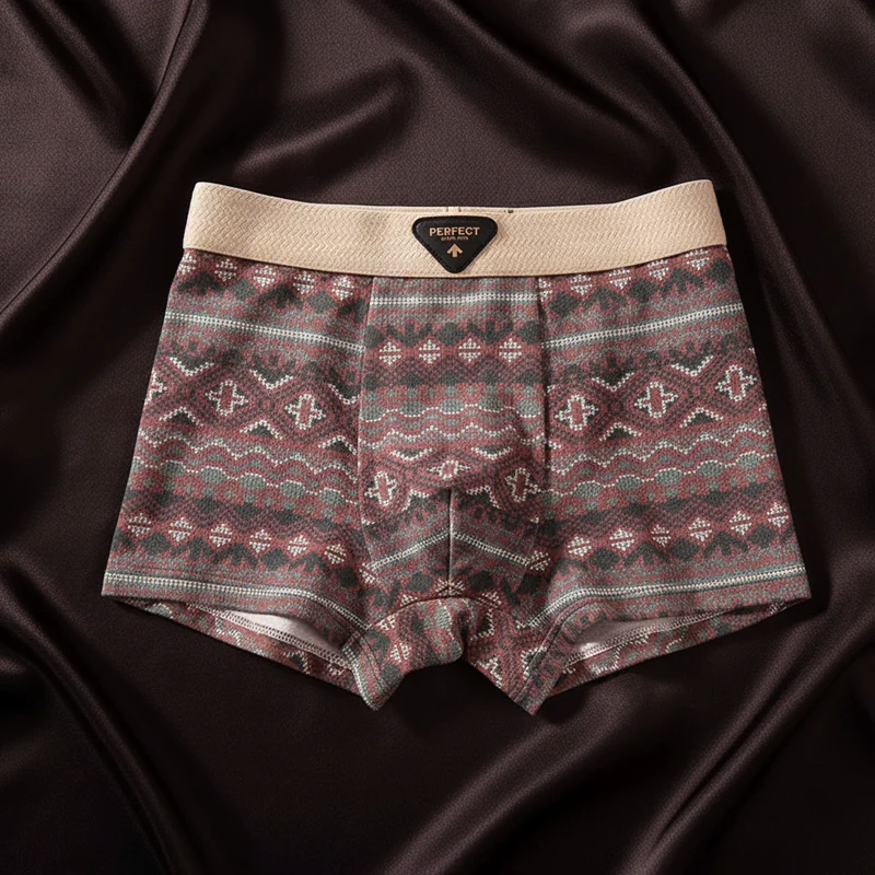 LIAM™ | Men's Cotton Geometric Boxer Briefs