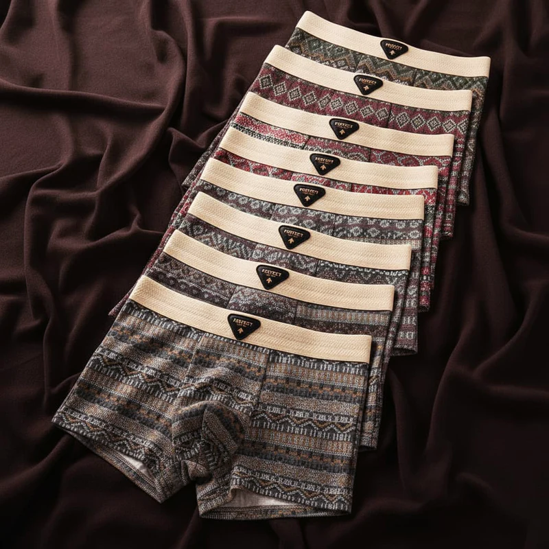 LIAM™ | Men's Cotton Geometric Boxer Briefs