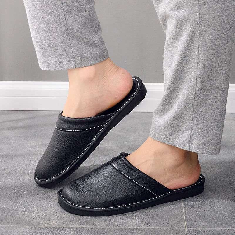 LIAM™ | Men's Leather Slippers