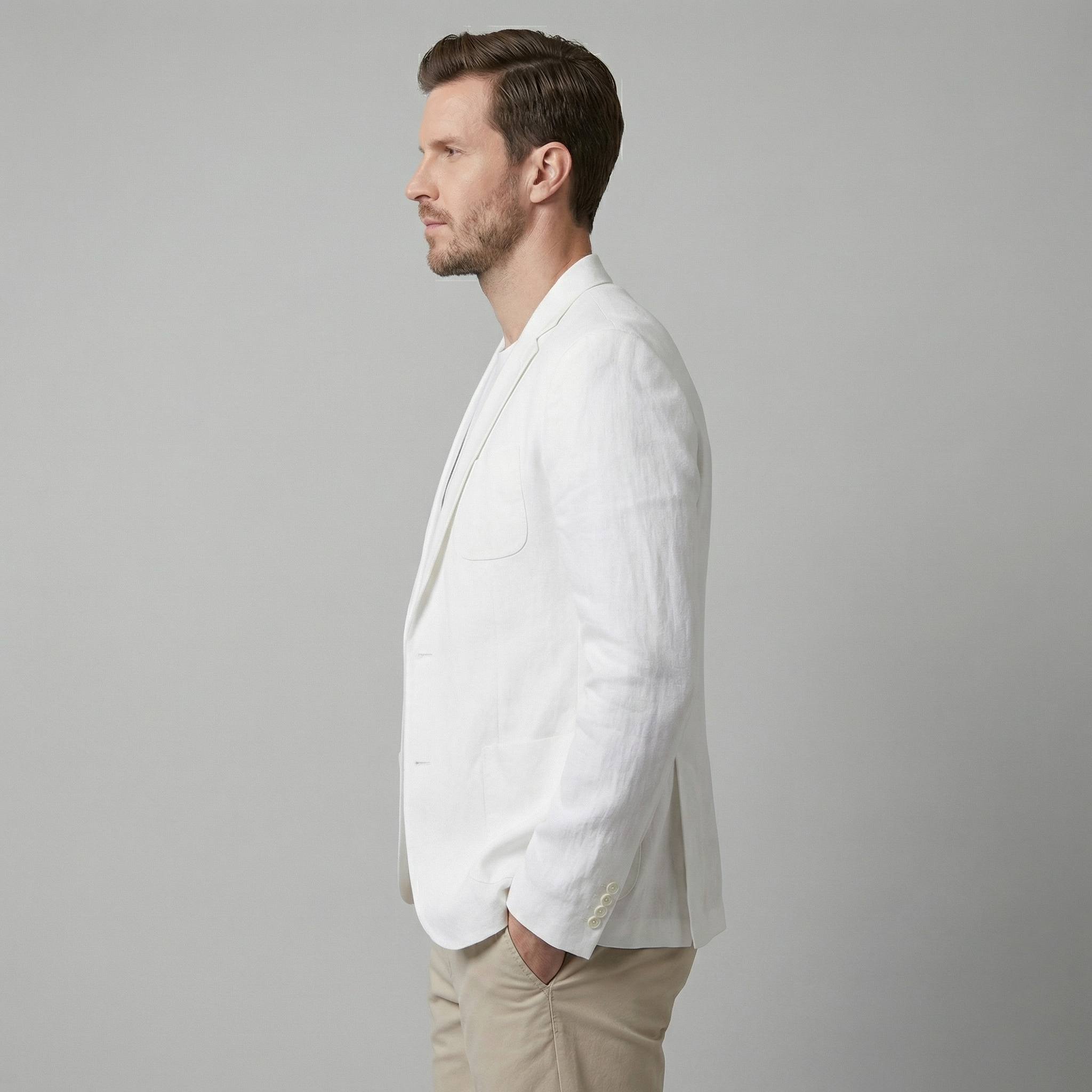 LIAM™ | Men's Two-Button Linen Blazer