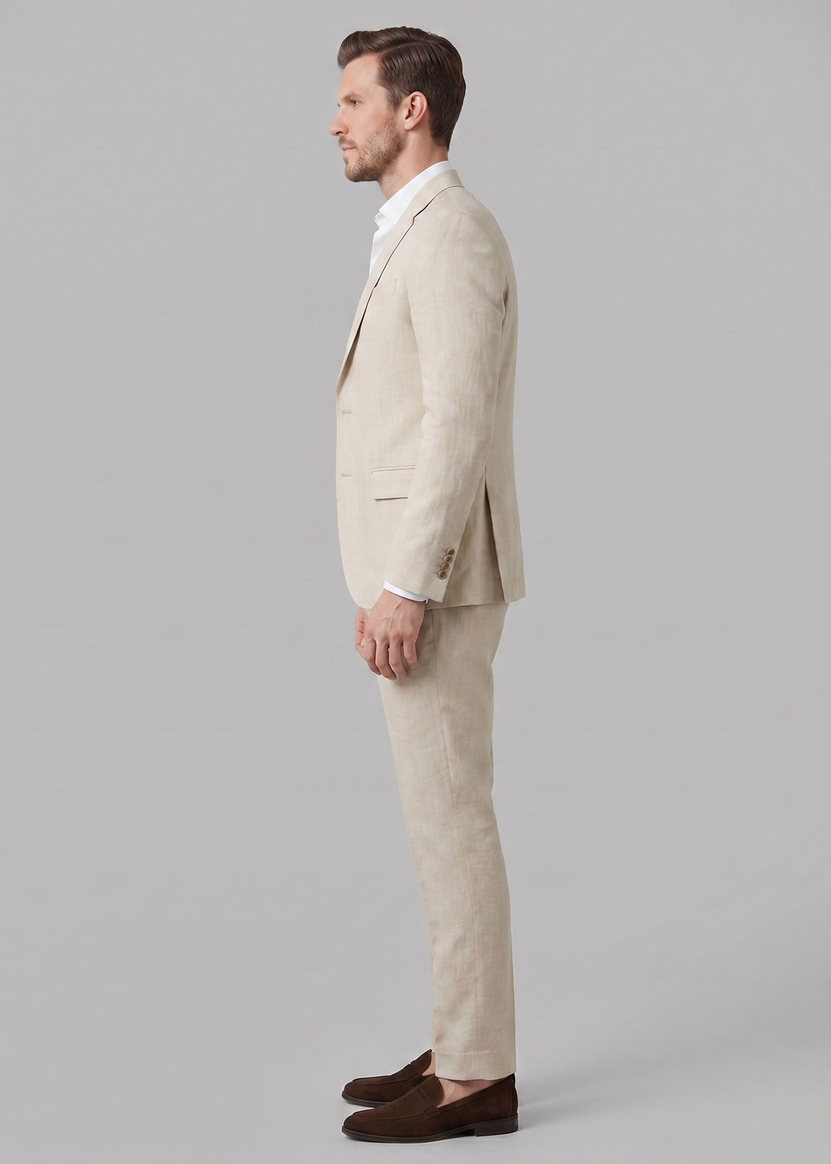 LIAM™ | Men's Linen Blend Two-Piece Suit
