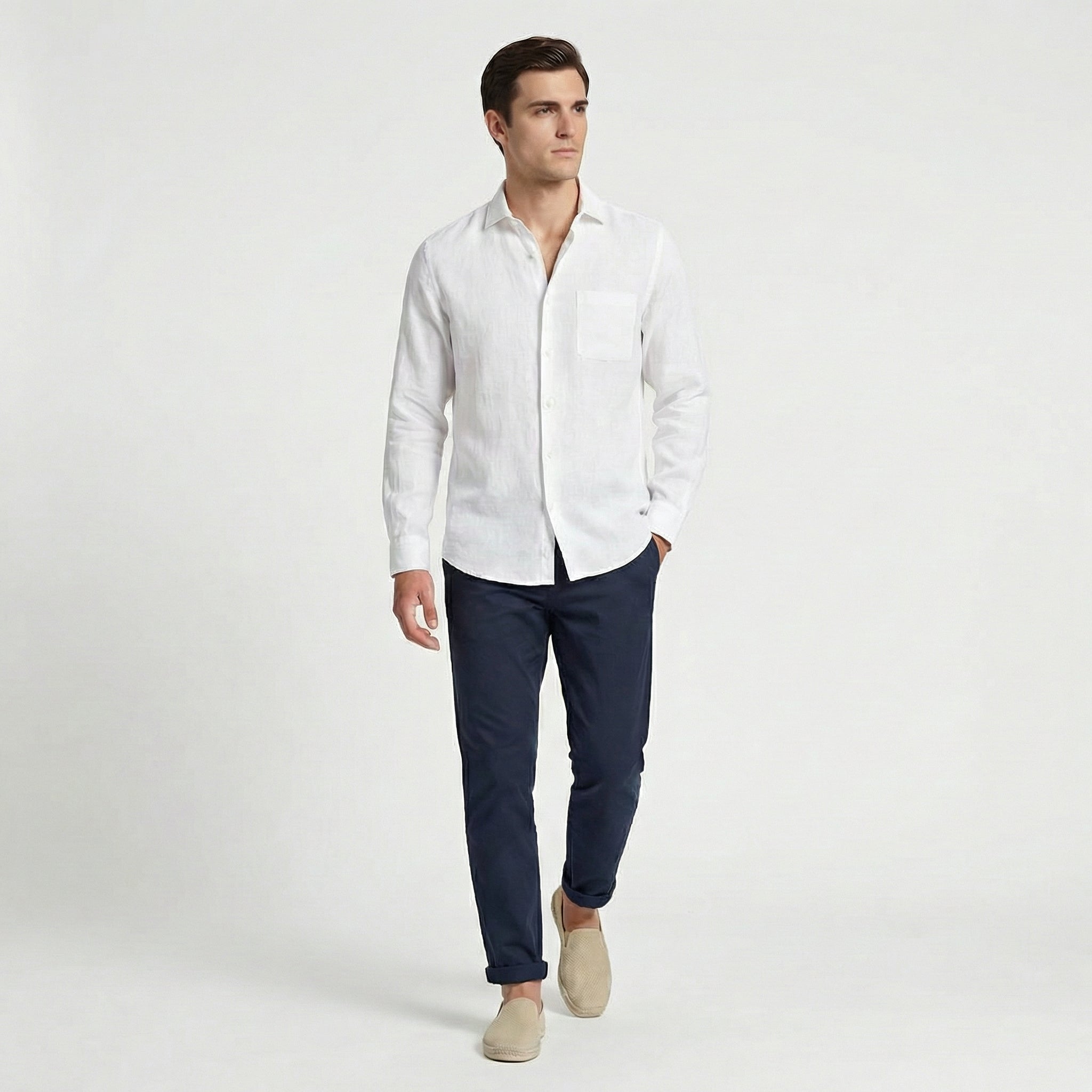 LIAM™ | Men's Relaxed Linen Shirt