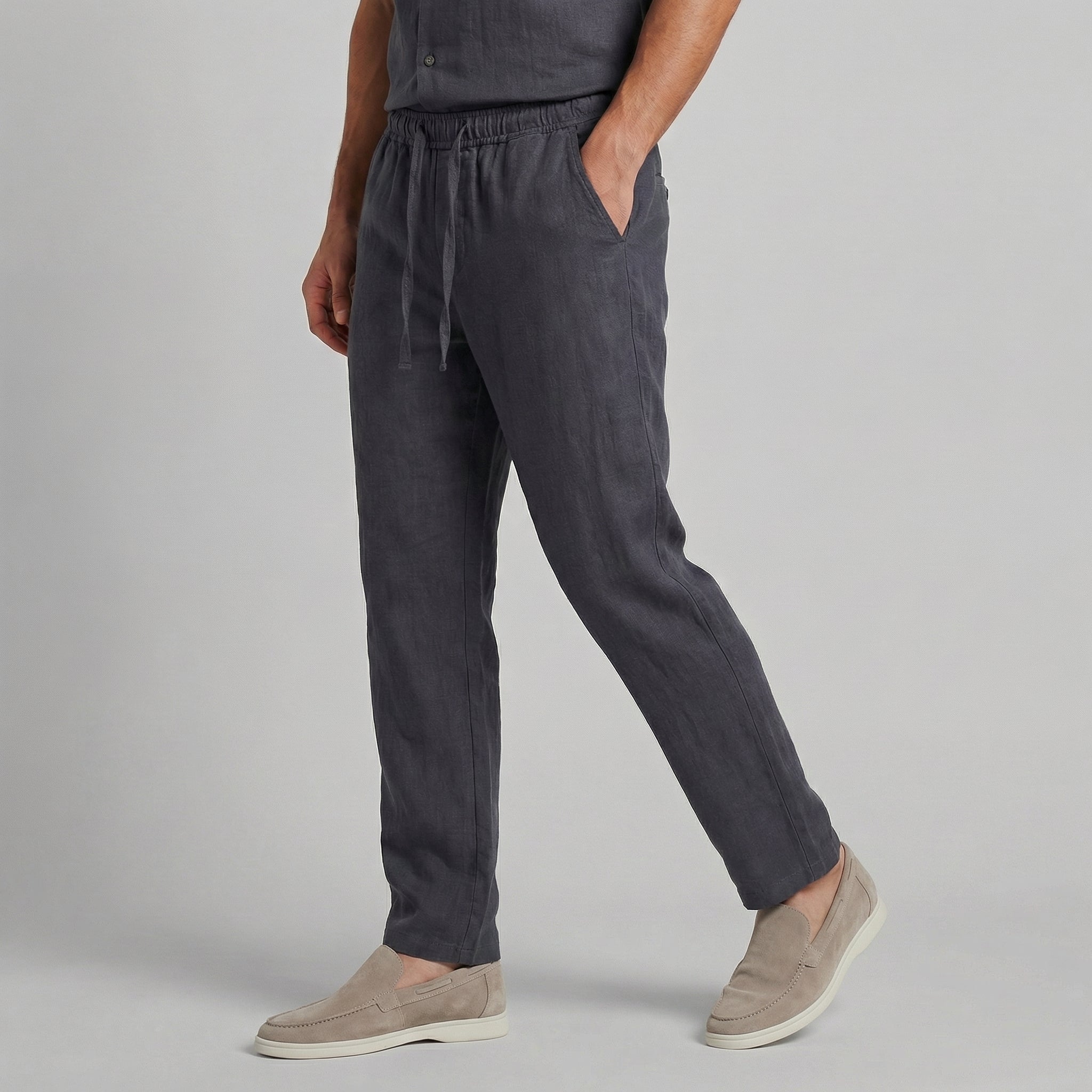 LIAM™ | Men's Casual Linen Pull-On Pants
