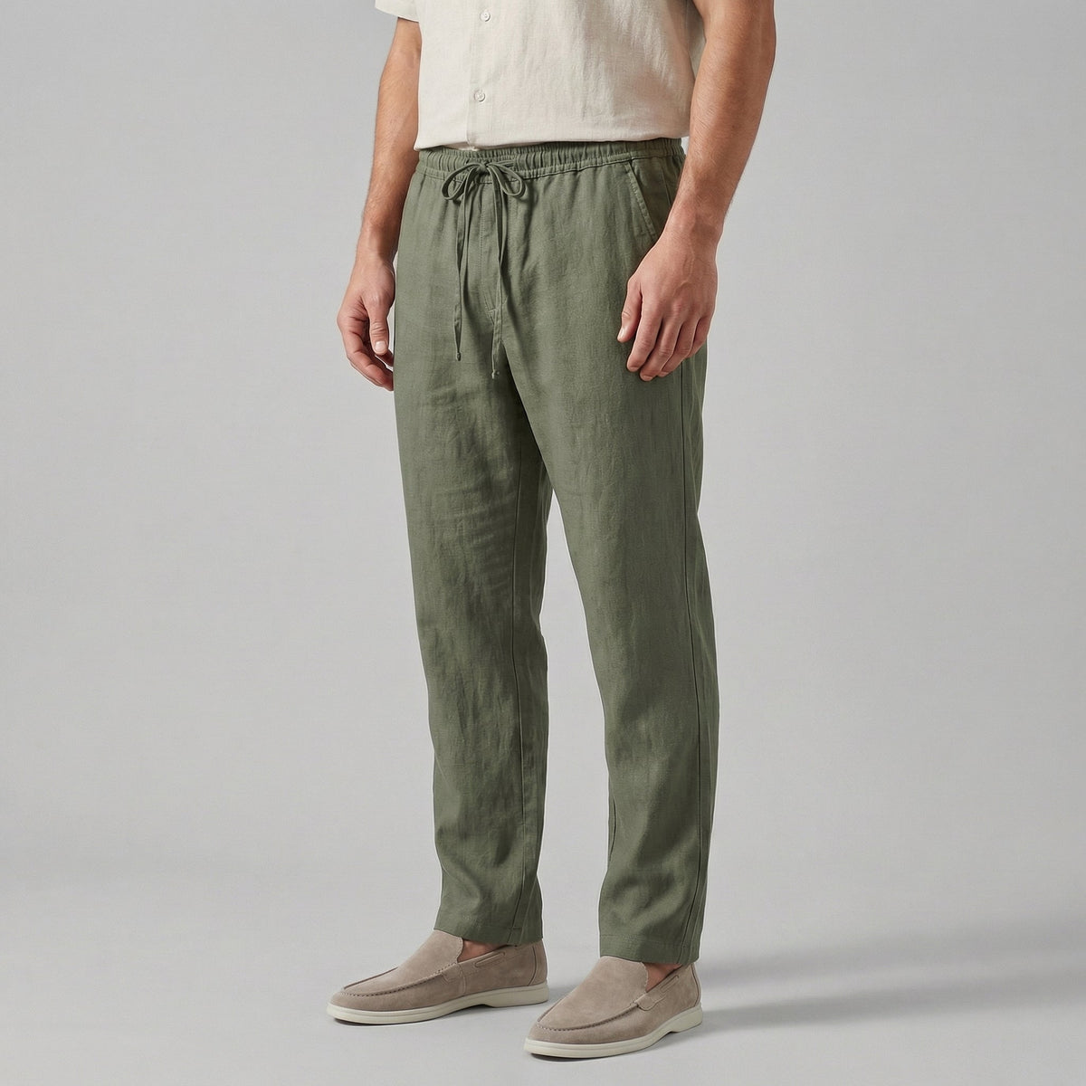 LIAM™ | Men's Casual Linen Pull-On Pants