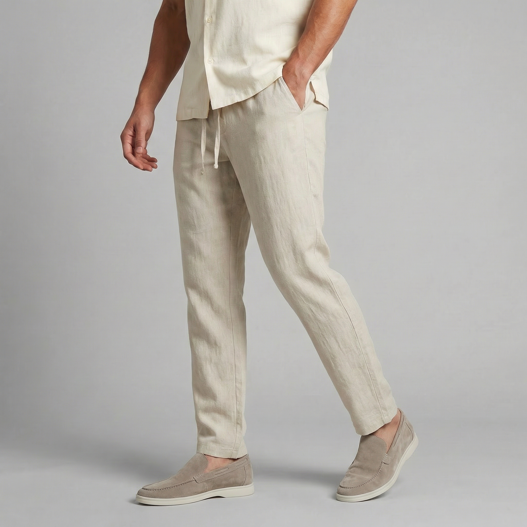 LIAM™ | Men's Casual Linen Pull-On Pants