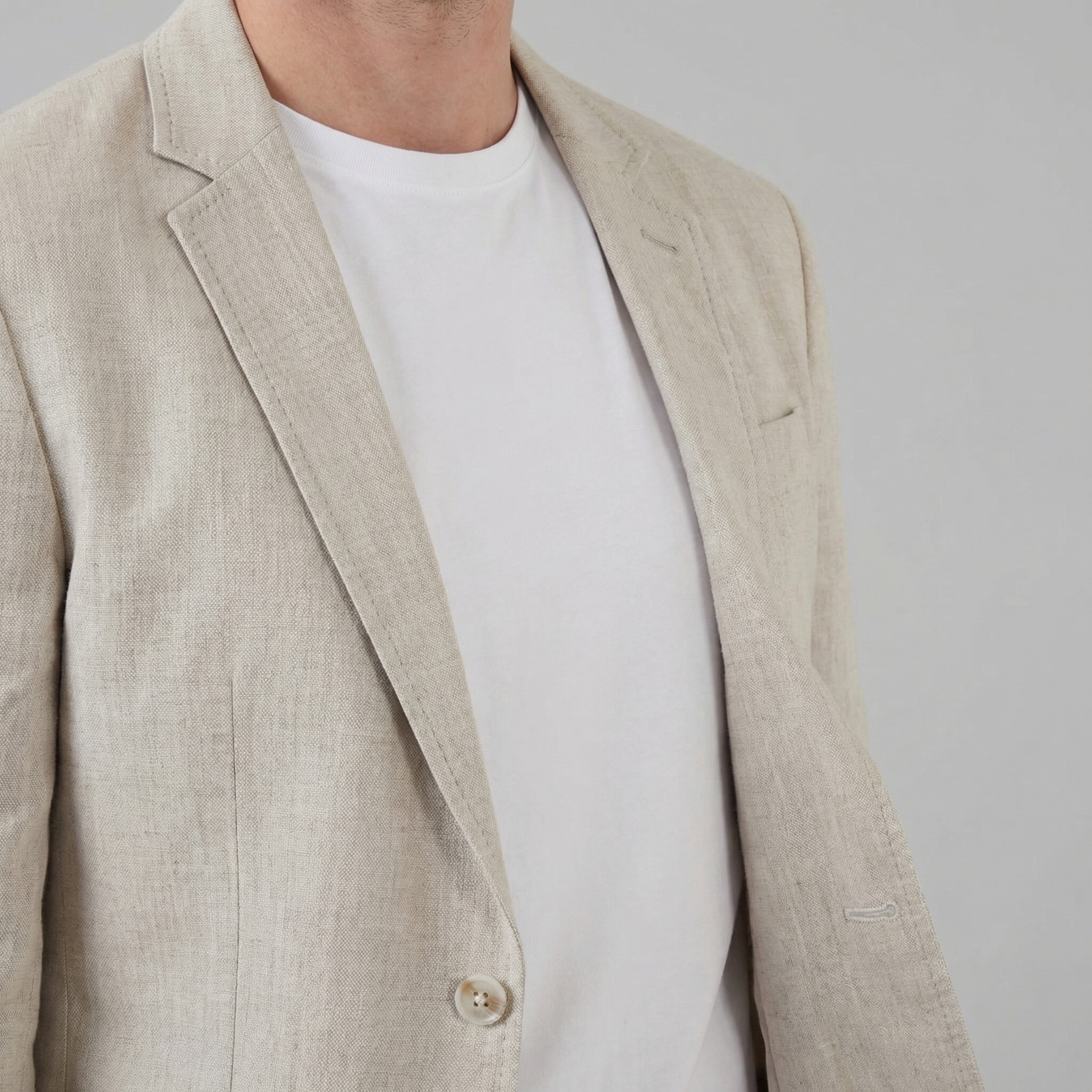 LIAM™ | Men's Two-Button Linen Blazer