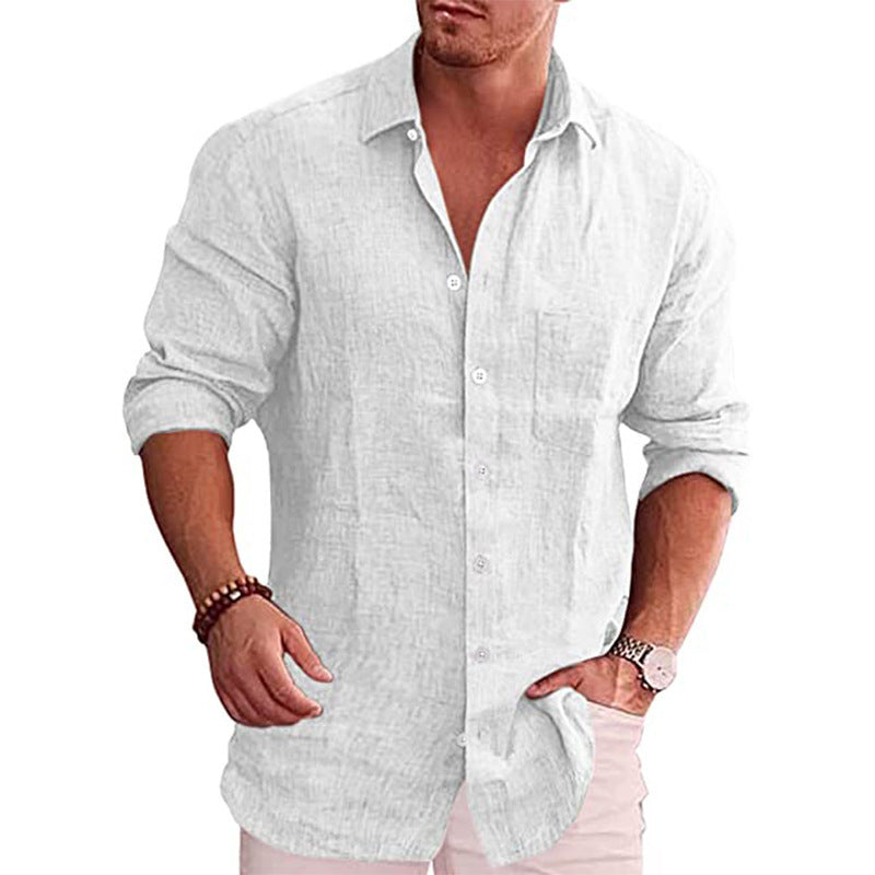 LIAM™ | Men's Cotton-Linen Longsleeve