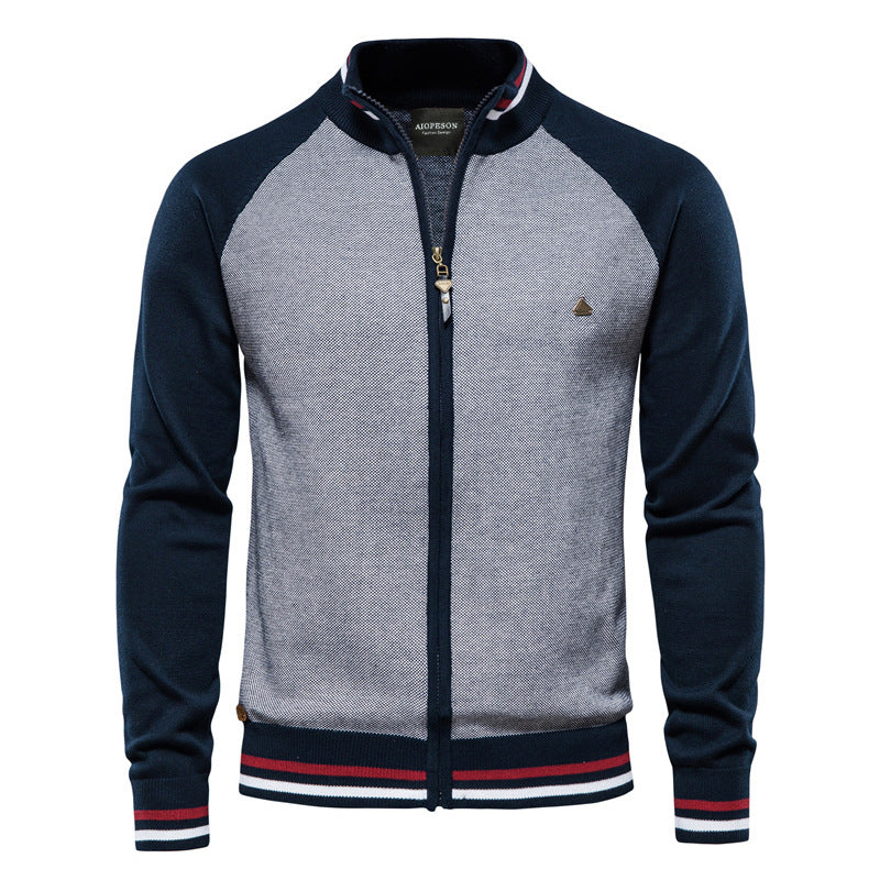 LIAM™ | Zip-Up Knit Jacket