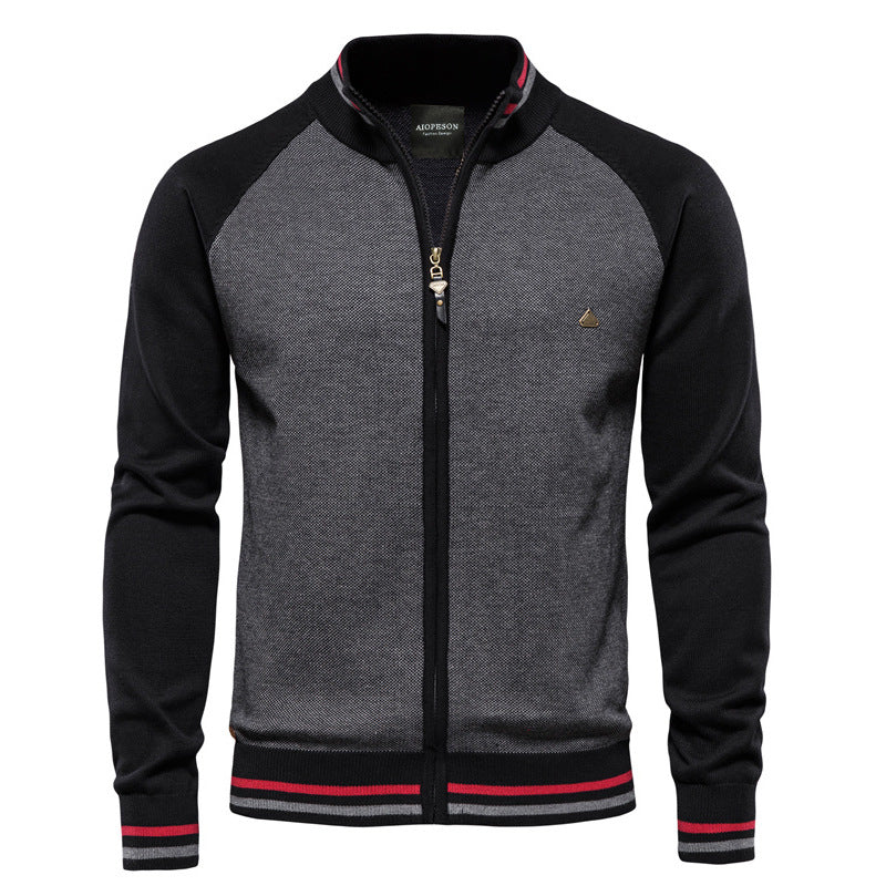 LIAM™ | Zip-Up Knit Jacket