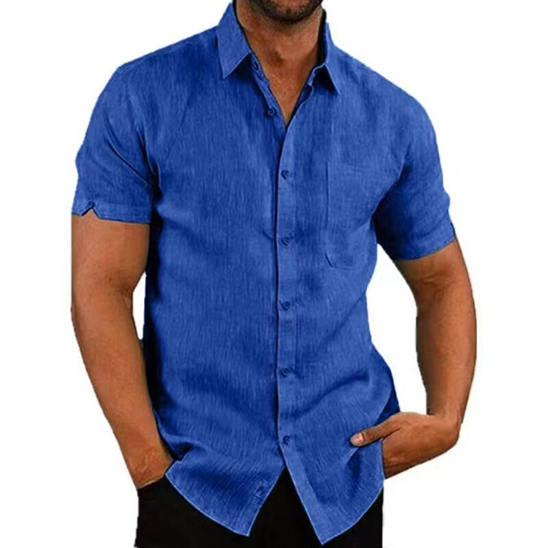 LIAM™ | Men's Short-Sleeve Linen Shirt