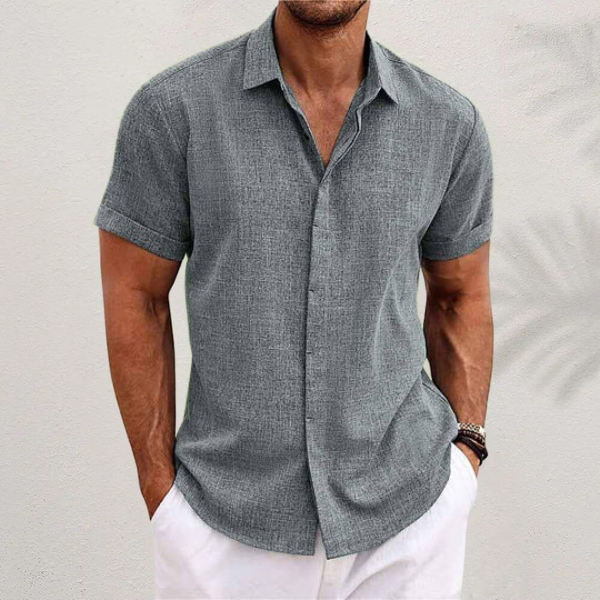 LIAM™ | Linen Short-Sleeve