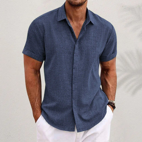 LIAM™ | Linen Short-Sleeve