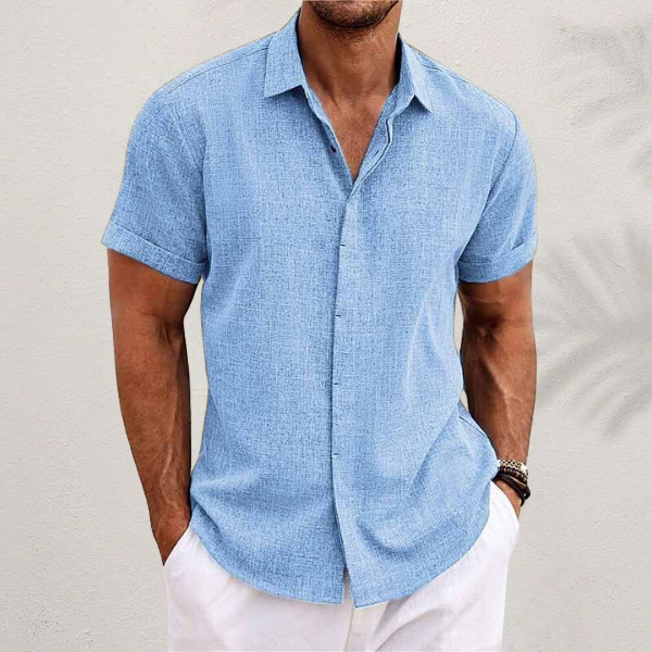 LIAM™ | Linen Short-Sleeve