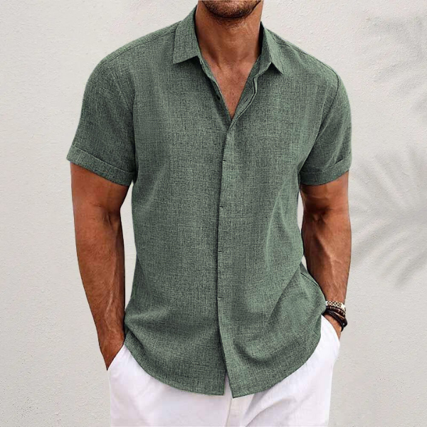 LIAM™ | Linen Short-Sleeve