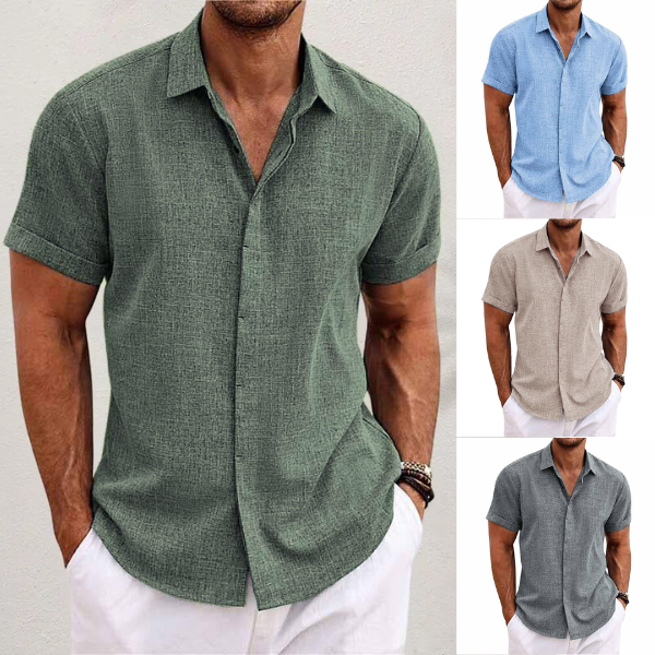 LIAM™ | Linen Short-Sleeve