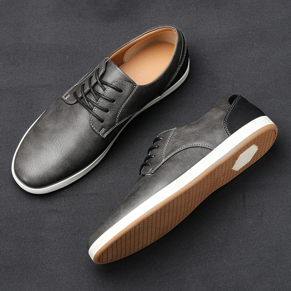 LIAM™ | LEATHER SNEAKERS