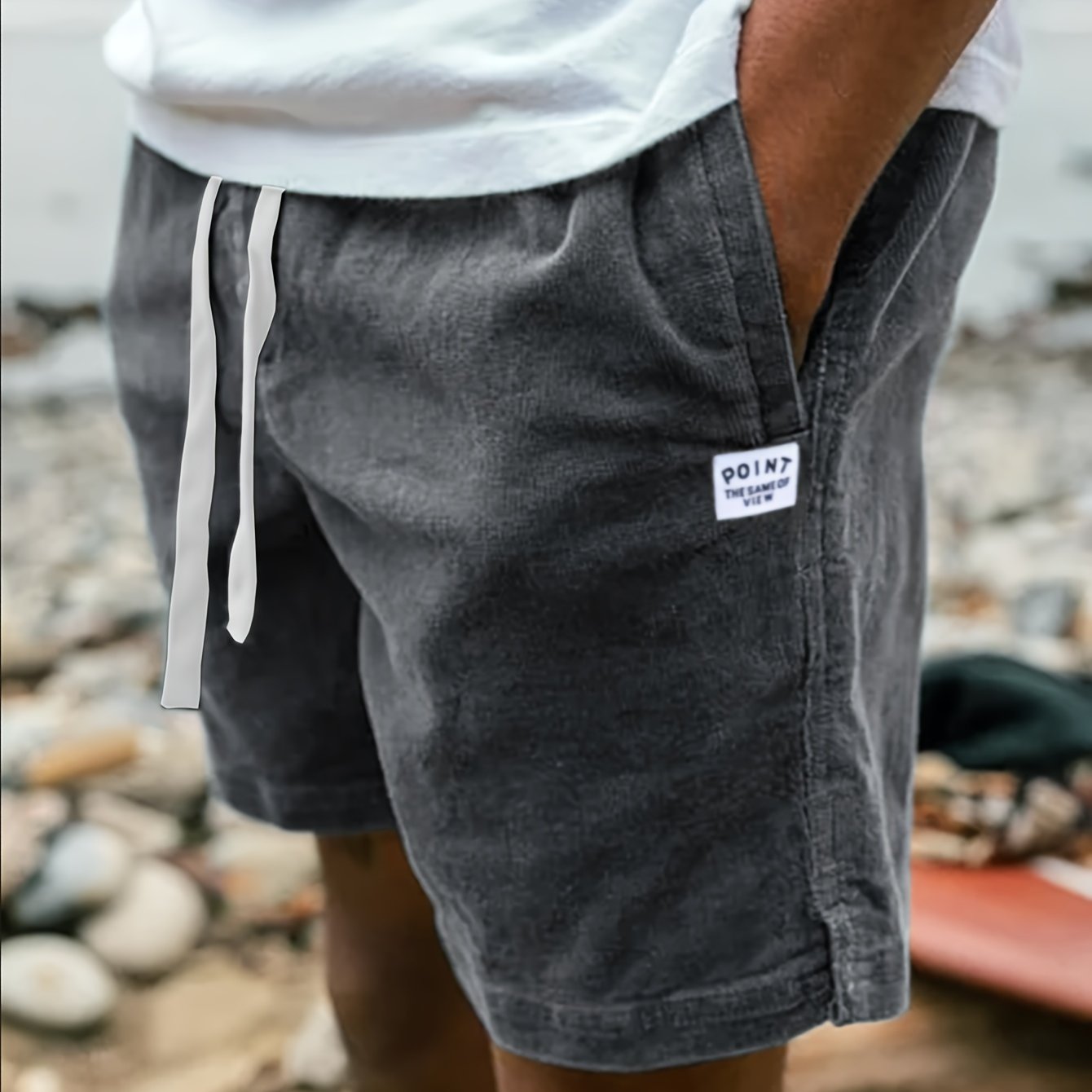 LIAM™ | Ribbed Drawstring Shorts
