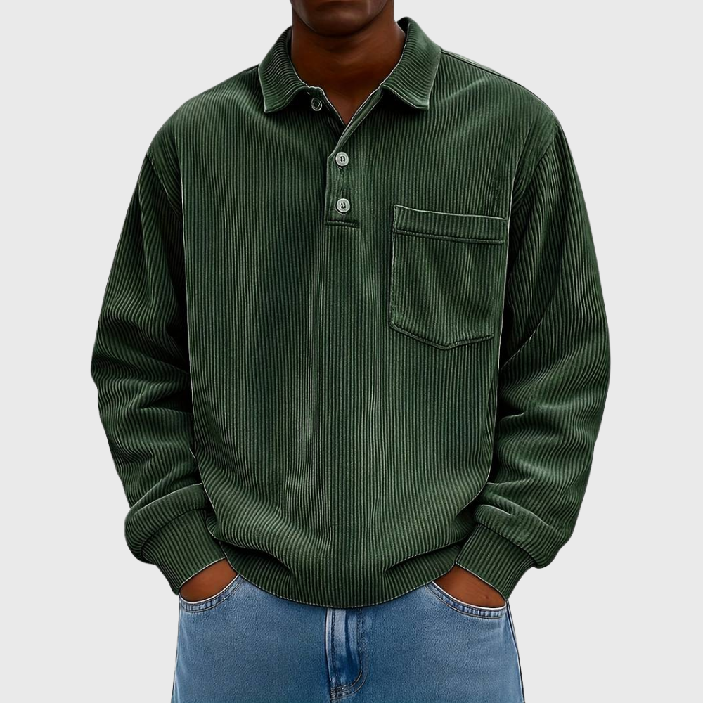 LIAM™ | LONG SLEEVE CORDUROY SHIRT