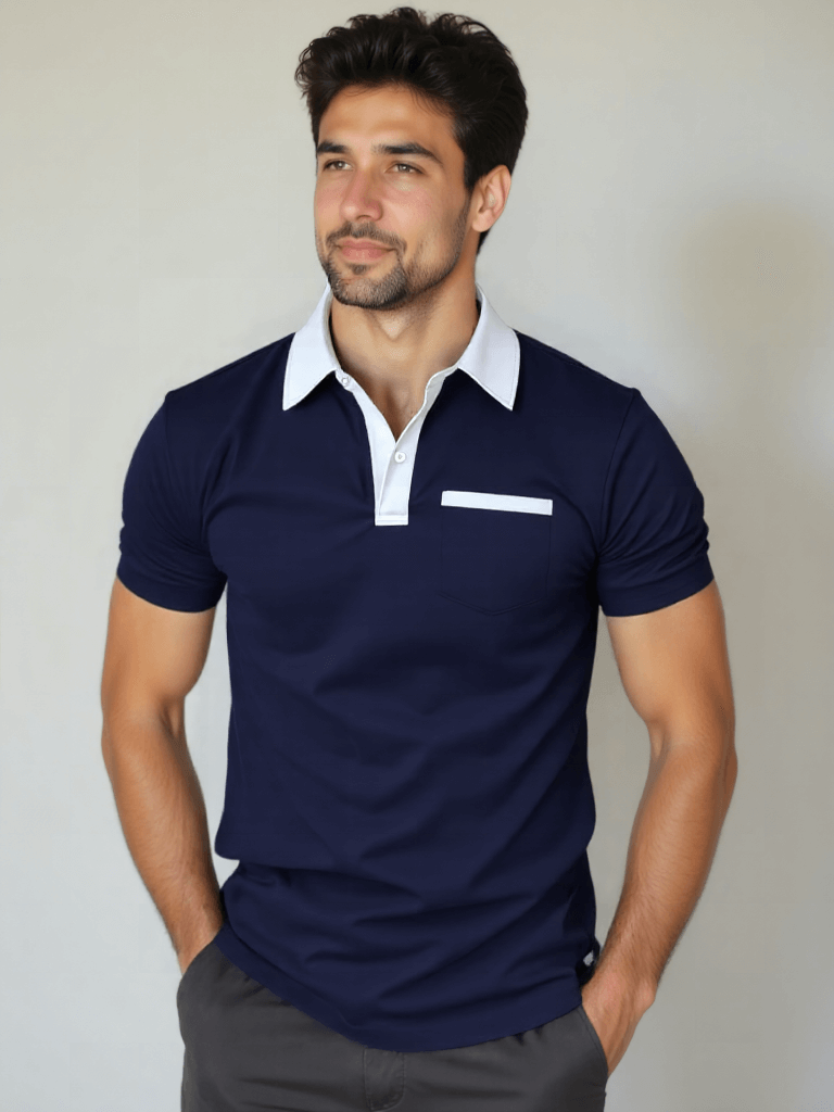 LIAM™ | Contrast Collar Polo