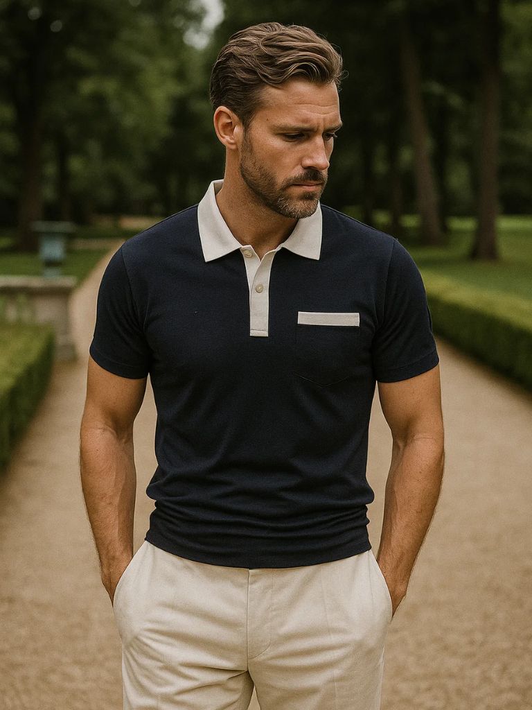 LIAM™ | Contrast Collar Polo