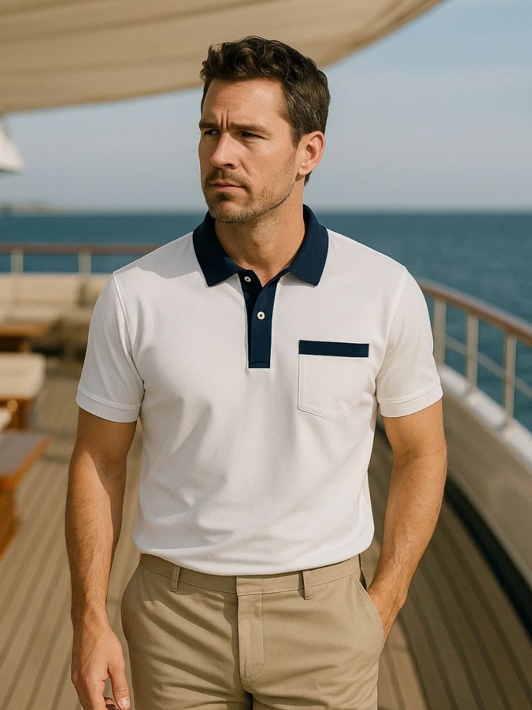 LIAM™ | Contrast Collar Polo
