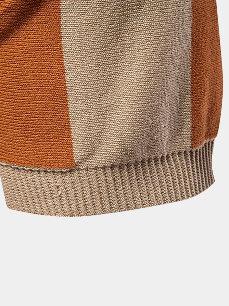 LIAM™ | Striped Zip Polo