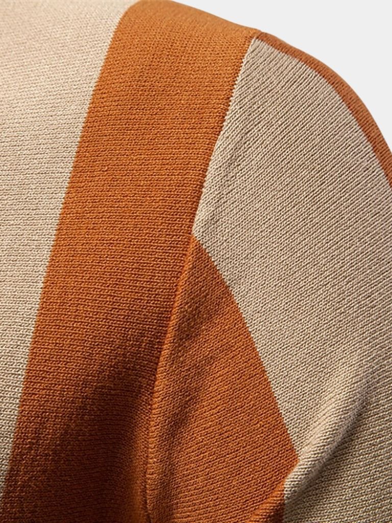 LIAM™ | Striped Zip Polo