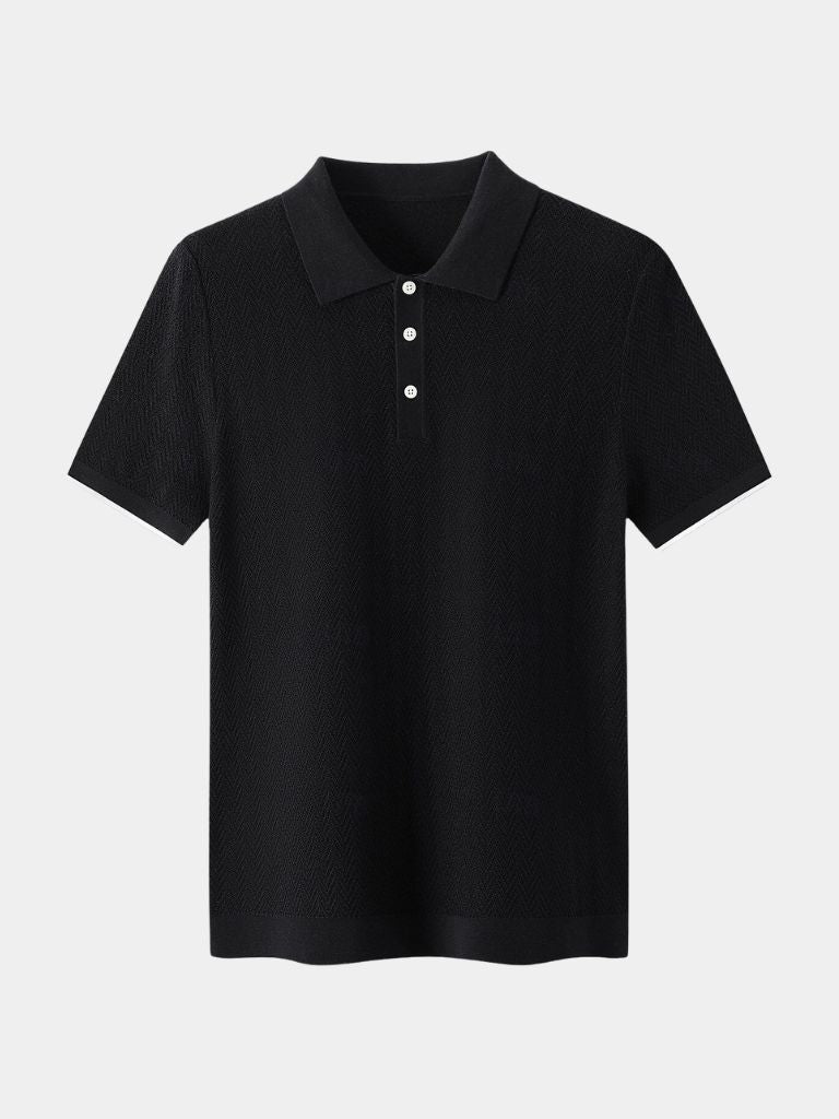LIAM™ | Chevron Knit Polo