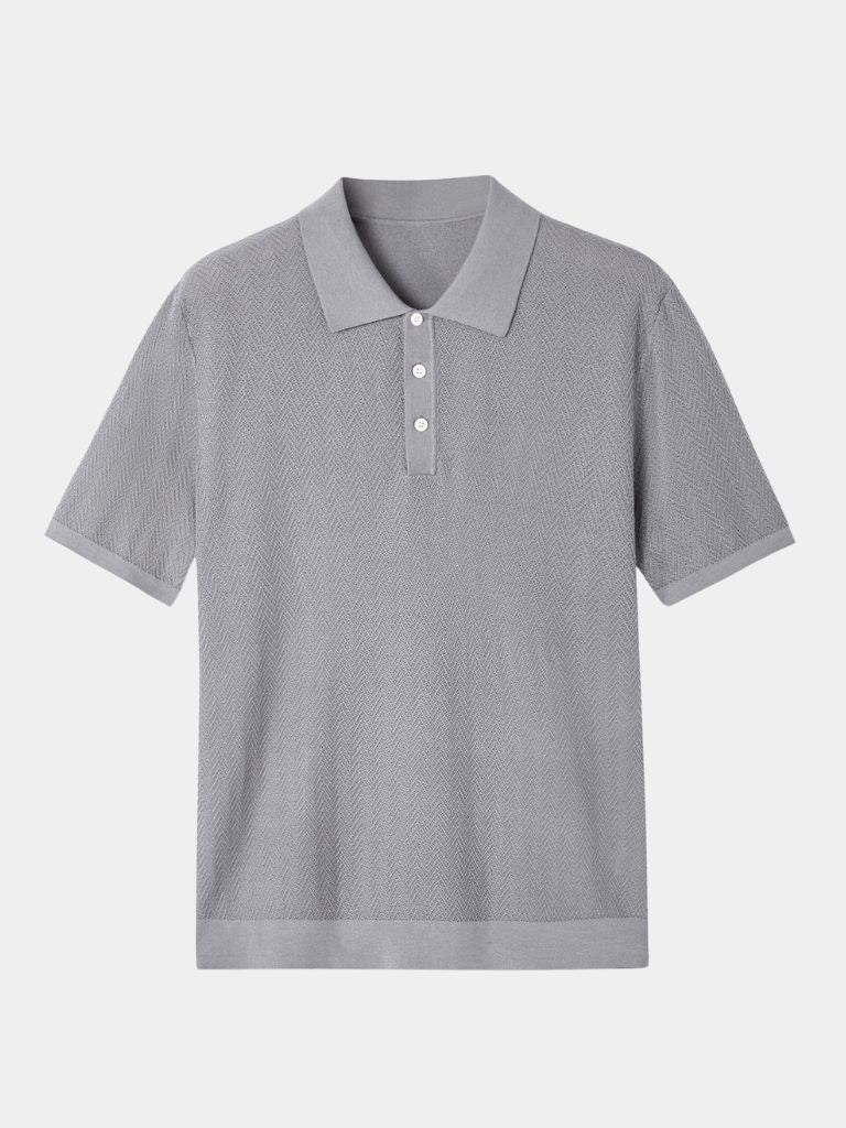 LIAM™ | Chevron Knit Polo