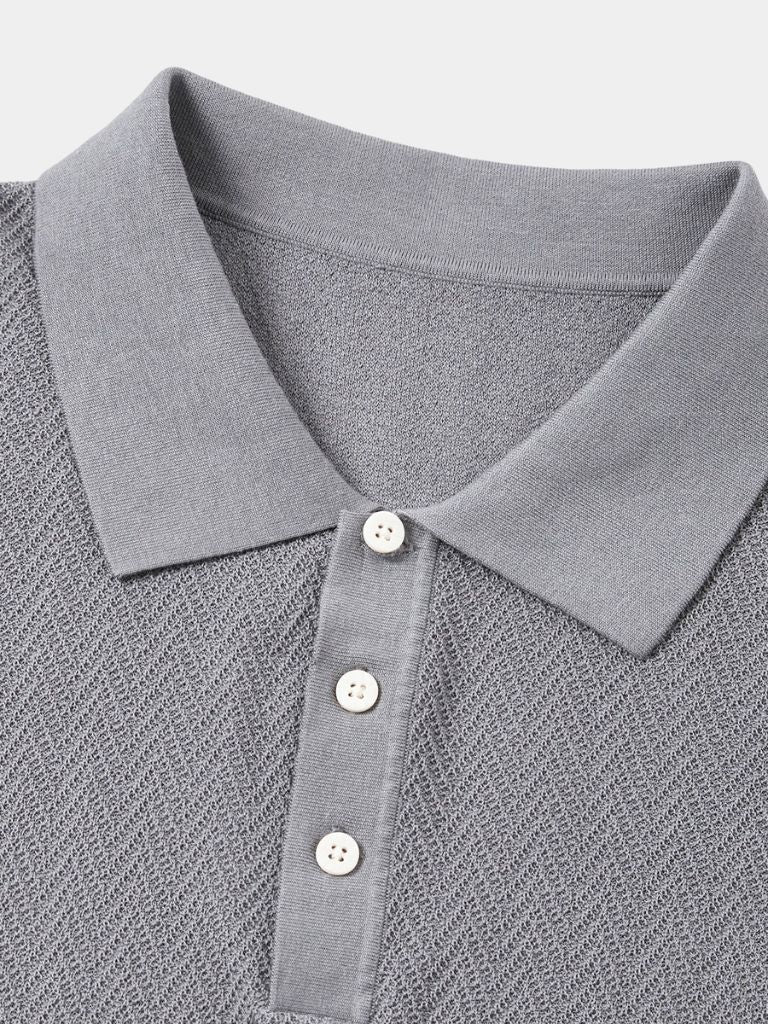 LIAM™ | Chevron Knit Polo