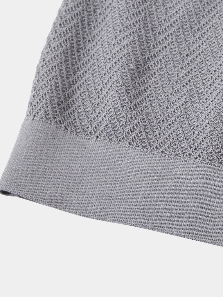 LIAM™ | Chevron Knit Polo