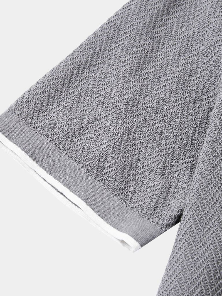 LIAM™ | Chevron Knit Polo