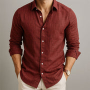 LIAM™ | Men's Cotton-Linen Longsleeve