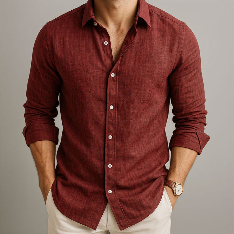 LIAM™ | Men's Cotton-Linen Longsleeve