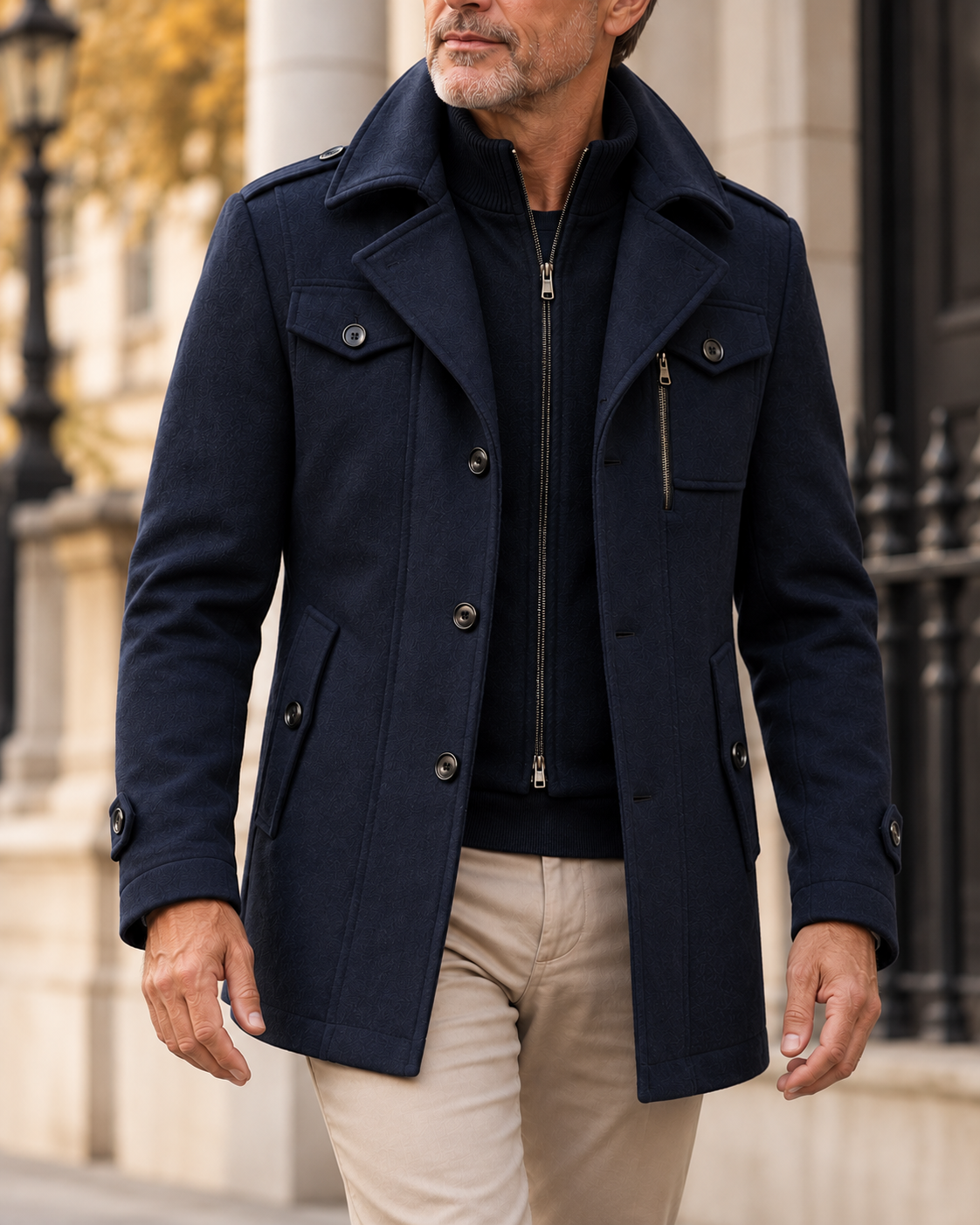 LIAM™ | Double Collar Coat