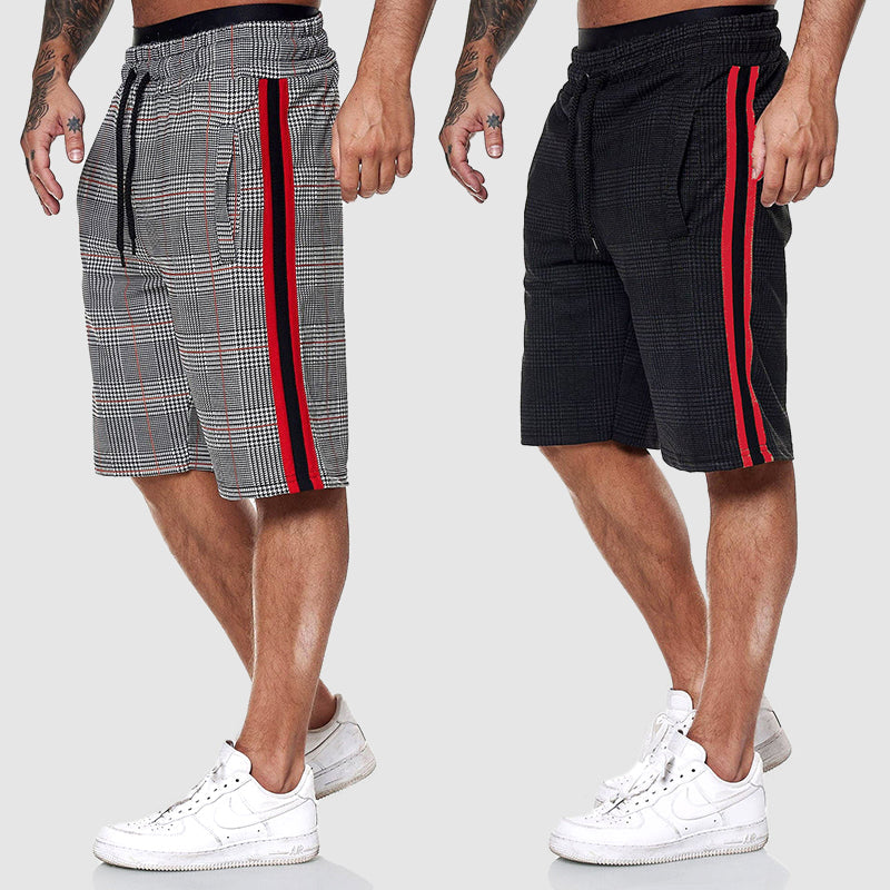 LIAM™ | Men's Plaid Drawstring Shorts