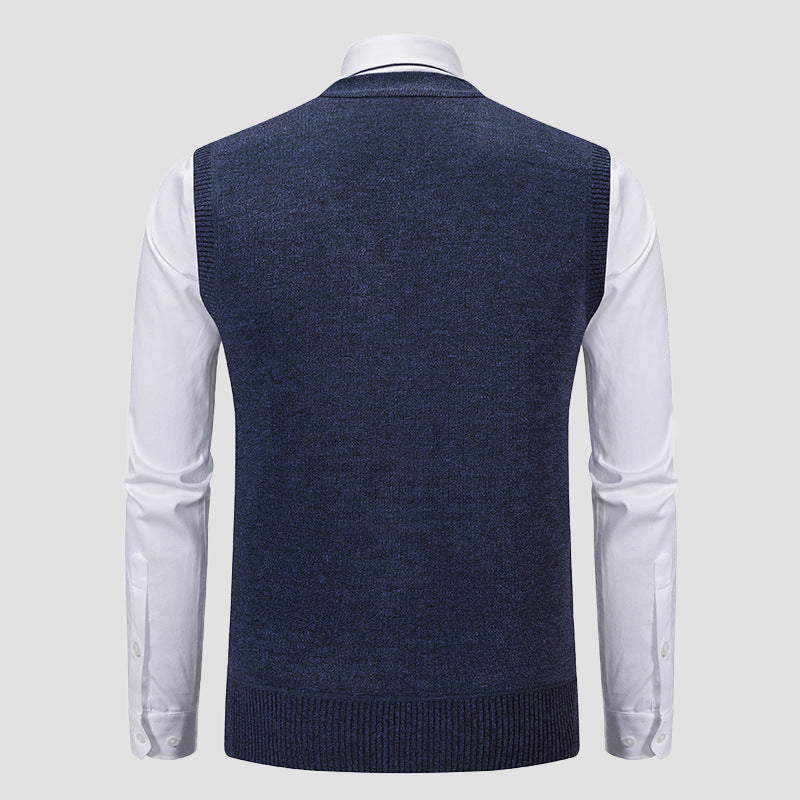 LIAM™ | Men's Diamond-Knit Lined Vest