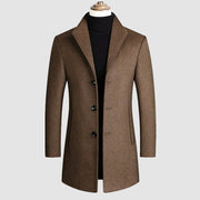LIAM™ | Men's Wool-Viscose Overcoat with Nanosilk Lining